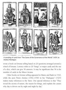 Tarot Mysteries dives into the history of tarot to explain how meanings and those 78 cards came about. Playing cards are an important part of that history.
