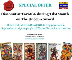 Discount at TarotBG during TdM Month on The Queen's Sword-2