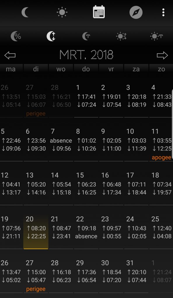 Moon Phase Calendar apogee Moon Phase Calendar apogee